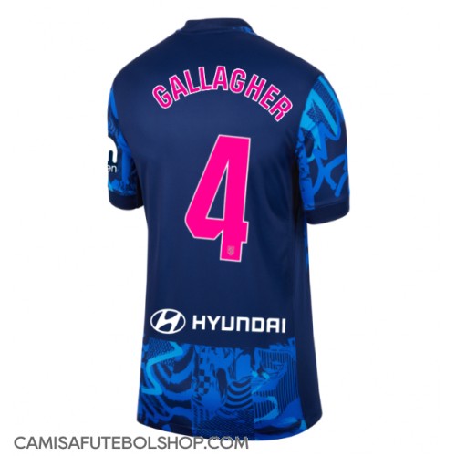 Camisa de time de futebol Atletico Madrid Conor Gallagher #4 Replicas 3º Equipamento Feminina 2024-25 Manga Curta